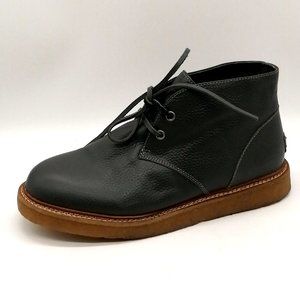 Australia Luxe Collective‎ Mens Lincoln Chukka Boots Gray Leather Lace Up Fur 9